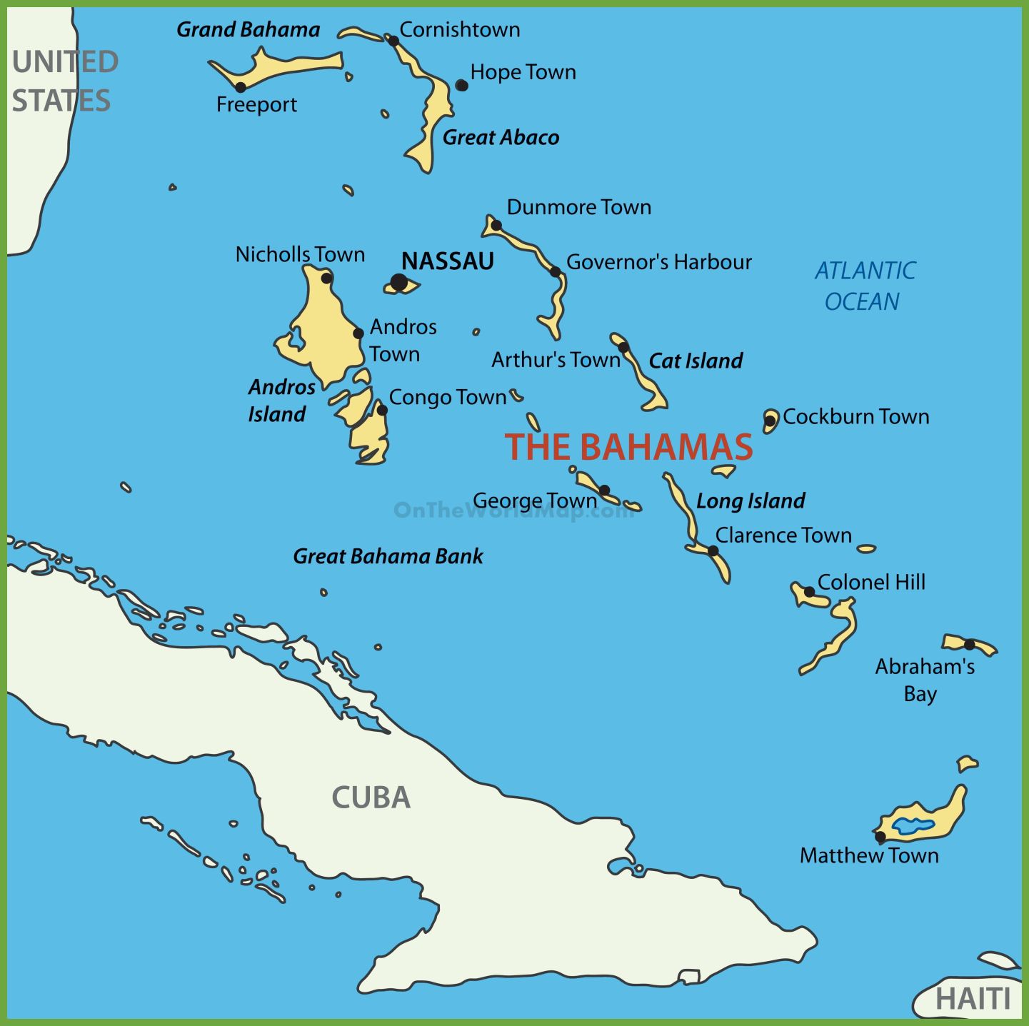 Bahamas map